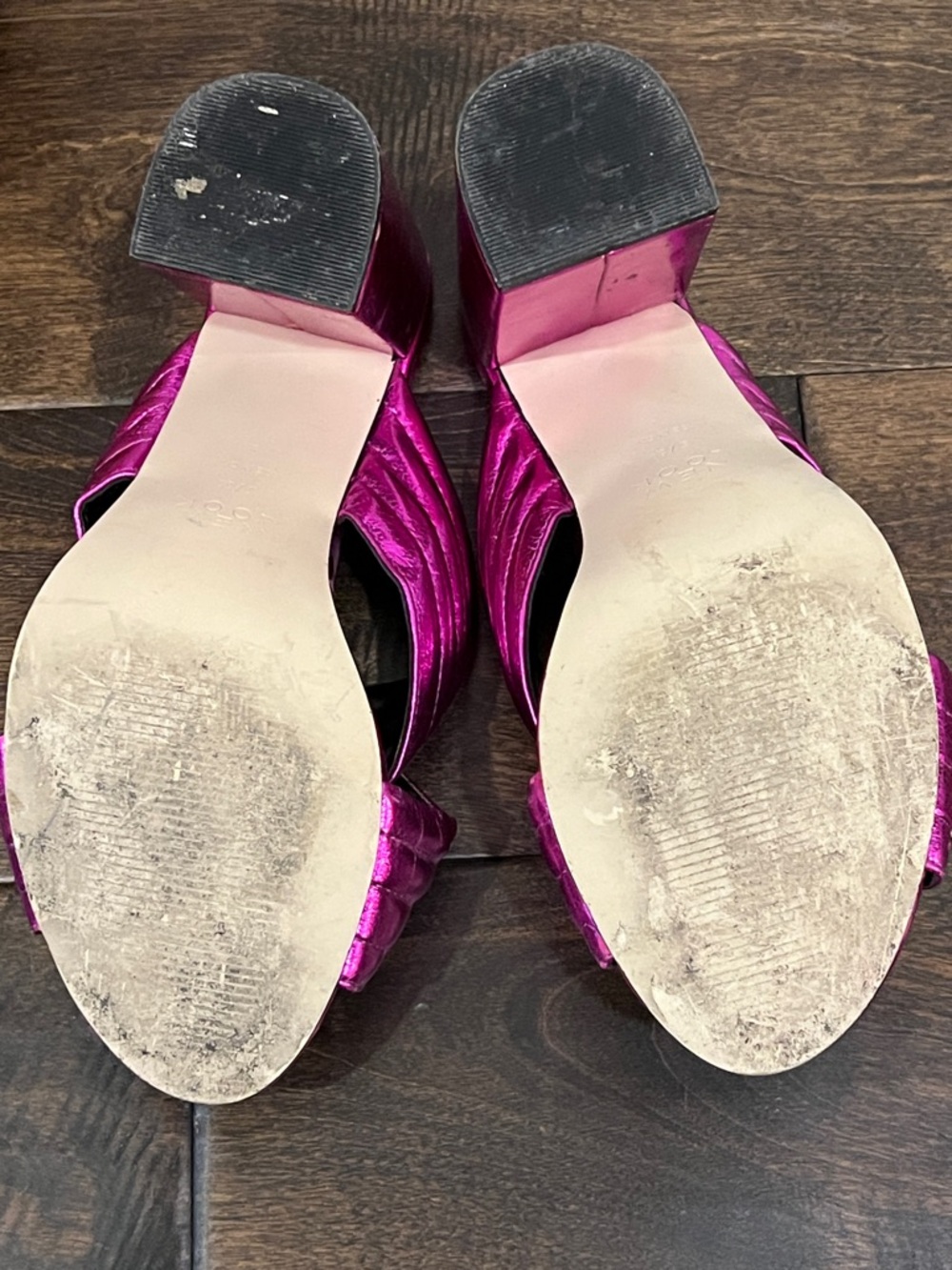 Pink Metallic Heels - Picture 8 of 10